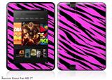 Pink Tiger Decal Style Skin fits 2012 Amazon Kindle Fire HD 7 inch
