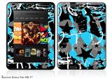 SceneKid Blue Decal Style Skin fits 2012 Amazon Kindle Fire HD 7 inch