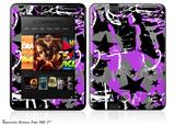 SceneKid Purple Decal Style Skin fits 2012 Amazon Kindle Fire HD 7 inch