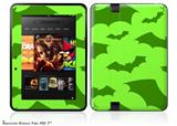Deathrock Bats GreenDecal Style Skin fits 2012 Amazon Kindle Fire HD 7 inch