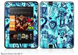 Scene Kid Sketches BlueDecal Style Skin fits 2012 Amazon Kindle Fire HD 7 inch