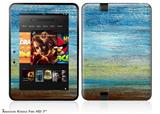 Landscape Abstract BeachDecal Style Skin fits 2012 Amazon Kindle Fire HD 7 inch
