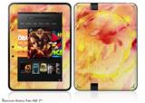 Painting Yellow SplashDecal Style Skin fits 2012 Amazon Kindle Fire HD 7 inch