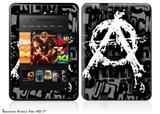 Anarchy Decal Style Skin fits 2012 Amazon Kindle Fire HD 7 inch
