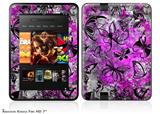 Butterfly Graffiti Decal Style Skin fits 2012 Amazon Kindle Fire HD 7 inch