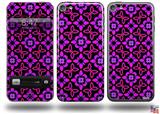 Pink Floral Decal Style Vinyl Skin - fits Apple iPod Touch 5G (IPOD NOT INCLUDED)