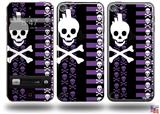 Skulls and Stripes 6 Decal Style Vinyl Skin - fits Apple iPod Touch 5G (IPOD NOT INCLUDED)