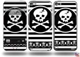 Skull Patch Decal Style Vinyl Skin - fits Apple iPod Touch 5G (IPOD NOT INCLUDED)