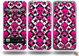 Pink Skulls and Stars Decal Style Vinyl Skin - fits Apple iPod Touch 5G (IPOD NOT INCLUDED)