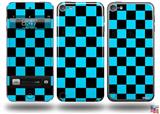 Checkers Blue Decal Style Vinyl Skin - fits Apple iPod Touch 5G (IPOD NOT INCLUDED)