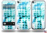 Electro Graffiti Blue Decal Style Vinyl Skin - fits Apple iPod Touch 5G (IPOD NOT INCLUDED)