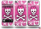 Princess Skull Decal Style Vinyl Skin - fits Apple iPod Touch 5G (IPOD NOT INCLUDED)