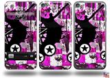 Pink Star Splatter Decal Style Vinyl Skin - fits Apple iPod Touch 5G (IPOD NOT INCLUDED)