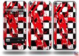 Checkerboard Splatter Decal Style Vinyl Skin - fits Apple iPod Touch 5G (IPOD NOT INCLUDED)