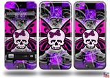 Butterfly Skull Decal Style Vinyl Skin - fits Apple iPod Touch 5G (IPOD NOT INCLUDED)