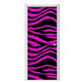 Pink Zebra Door Skin (fits doors up to 34x84 inches)