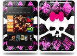 Pink Diamond Skull Decal Style Skin fits Amazon Kindle Fire HD 8.9 inch