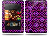 Pink Floral Decal Style Skin fits Amazon Kindle Fire HD 8.9 inch