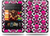 Pink Skulls and Stars Decal Style Skin fits Amazon Kindle Fire HD 8.9 inch