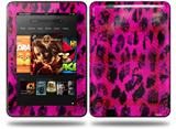 Pink Distressed Leopard Decal Style Skin fits Amazon Kindle Fire HD 8.9 inch