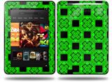 Criss Cross Green Decal Style Skin fits Amazon Kindle Fire HD 8.9 inch