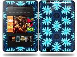 Abstract Floral Blue Decal Style Skin fits Amazon Kindle Fire HD 8.9 inch