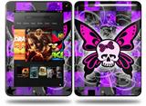 Butterfly Skull Decal Style Skin fits Amazon Kindle Fire HD 8.9 inch