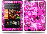 Pink Plaid Graffiti Decal Style Skin fits Amazon Kindle Fire HD 8.9 inch