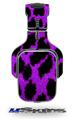 Purple Leopard Decal Style Skin (fits Tritton AX Pro Gaming Headphones - HEADPHONES NOT INCLUDED) 