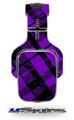 Purple Plaid Decal Style Skin (fits Tritton AX Pro Gaming Headphones - HEADPHONES NOT INCLUDED) 