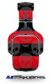 Skull Stripes Red Decal Style Skin (fits Tritton AX Pro Gaming Headphones - HEADPHONES NOT INCLUDED) 