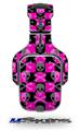 Skull and Crossbones Checkerboard Decal Style Skin (fits Tritton AX Pro Gaming Headphones - HEADPHONES NOT INCLUDED) 