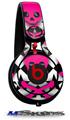 WraptorSkinz Skin Decal Wrap compatible with Beats Mixr Headphones Pink Skulls and Stars Skin Only (HEADPHONES NOT INCLUDED)