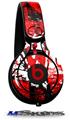 WraptorSkinz Skin Decal Wrap compatible with Beats Mixr Headphones Red Graffiti Skin Only (HEADPHONES NOT INCLUDED)