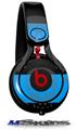 WraptorSkinz Skin Decal Wrap compatible with Beats Mixr Headphones Skull Stripes Blue Skin Only (HEADPHONES NOT INCLUDED)