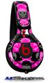 WraptorSkinz Skin Decal Wrap compatible with Beats Mixr Headphones Skull and Crossbones Checkerboard Skin Only (HEADPHONES NOT INCLUDED)