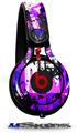 WraptorSkinz Skin Decal Wrap compatible with Beats Mixr Headphones Purple Graffiti Skin Only (HEADPHONES NOT INCLUDED)