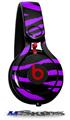 WraptorSkinz Skin Decal Wrap compatible with Beats Mixr Headphones Purple Zebra Skin Only (HEADPHONES NOT INCLUDED)