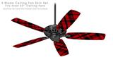 Red Plaid - Ceiling Fan Skin Kit fits most 52 inch fans (FAN and BLADES SOLD SEPARATELY)