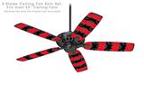 Skull Stripes Red - Ceiling Fan Skin Kit fits most 52 inch fans (FAN and BLADES SOLD SEPARATELY)