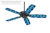 Daisies Blue - Ceiling Fan Skin Kit fits most 52 inch fans (FAN and BLADES SOLD SEPARATELY)