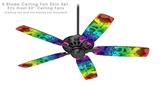 Cute Rainbow Monsters - Ceiling Fan Skin Kit fits most 52 inch fans (FAN and BLADES SOLD SEPARATELY)