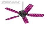 Pink Checkerboard Sketches - Ceiling Fan Skin Kit fits most 52 inch fans (FAN and BLADES SOLD SEPARATELY)