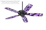 Scene Kid Sketches Purple - Ceiling Fan Skin Kit fits most 52 inch fans (FAN and BLADES SOLD SEPARATELY)