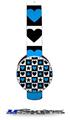 Hearts And Stars Blue Decal Style Skin (fits Sol Republic Tracks Headphones - HEADPHONES NOT INCLUDED) 