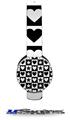 Hearts And Stars Black and White Decal Style Skin (fits Sol Republic Tracks Headphones - HEADPHONES NOT INCLUDED) 