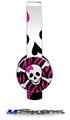 Pink Zebra Skull Decal Style Skin (fits Sol Republic Tracks Headphones - HEADPHONES NOT INCLUDED) 