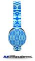 Skull And Crossbones Pattern Blue Decal Style Skin (fits Sol Republic Tracks Headphones - HEADPHONES NOT INCLUDED) 
