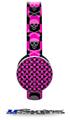 Skull and Crossbones Checkerboard Decal Style Skin (fits Sol Republic Tracks Headphones - HEADPHONES NOT INCLUDED) 