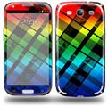 Rainbow Plaid - Decal Style Skin (fits Samsung Galaxy S III S3)